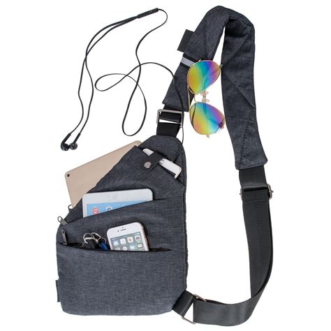 best travel safe sling bag|lightweight sling bag for hiking.